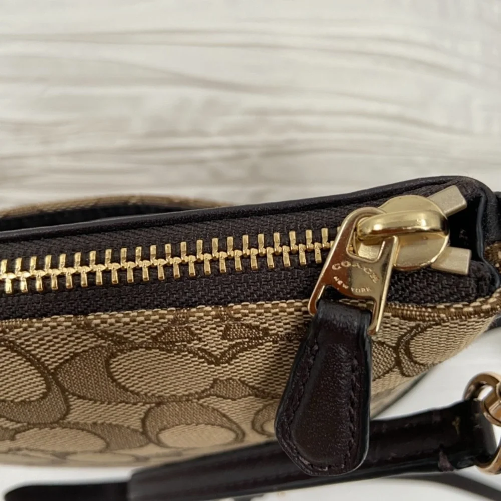 NEW Coach Bag Signature Canvas North South Swing pack 52576‎
